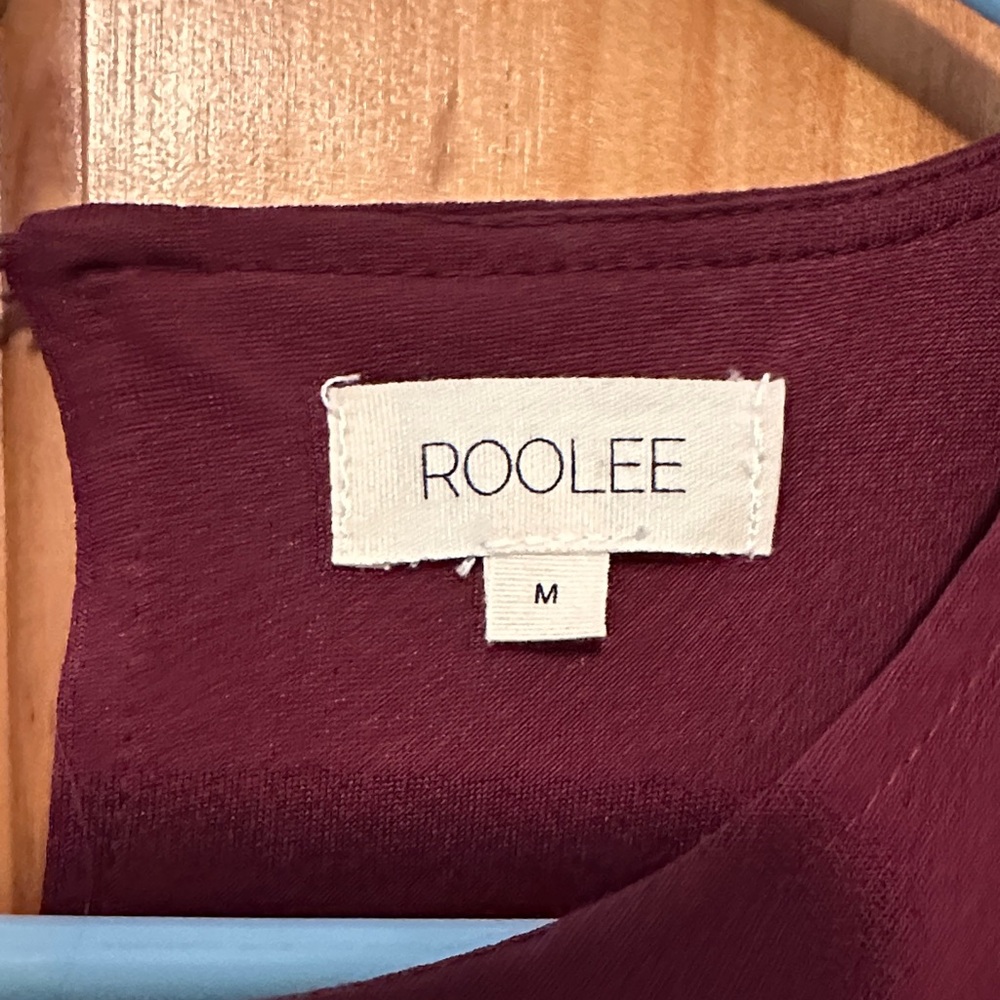 Roolee Burgundy Tie-Waist Maxi Dress - Picture 3 of 3